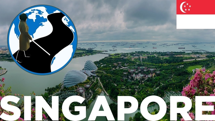 A thumbnail for The Power of Exploration - Planes, Trains and Canes Singapore Episode 4. It shows an aerial view of Singapore waterways. Superimposed on the image is the PTC Logo and a flag of Singapore.