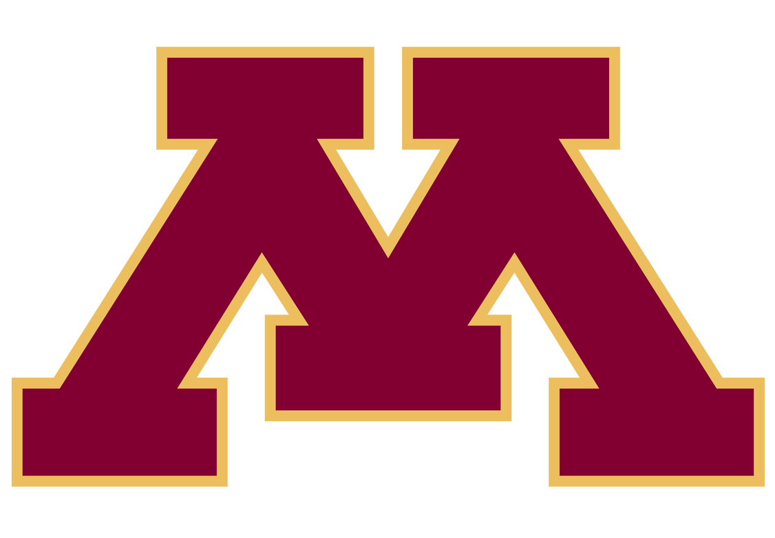 The University of Minnesota logo, a maroon M with gold trimming.